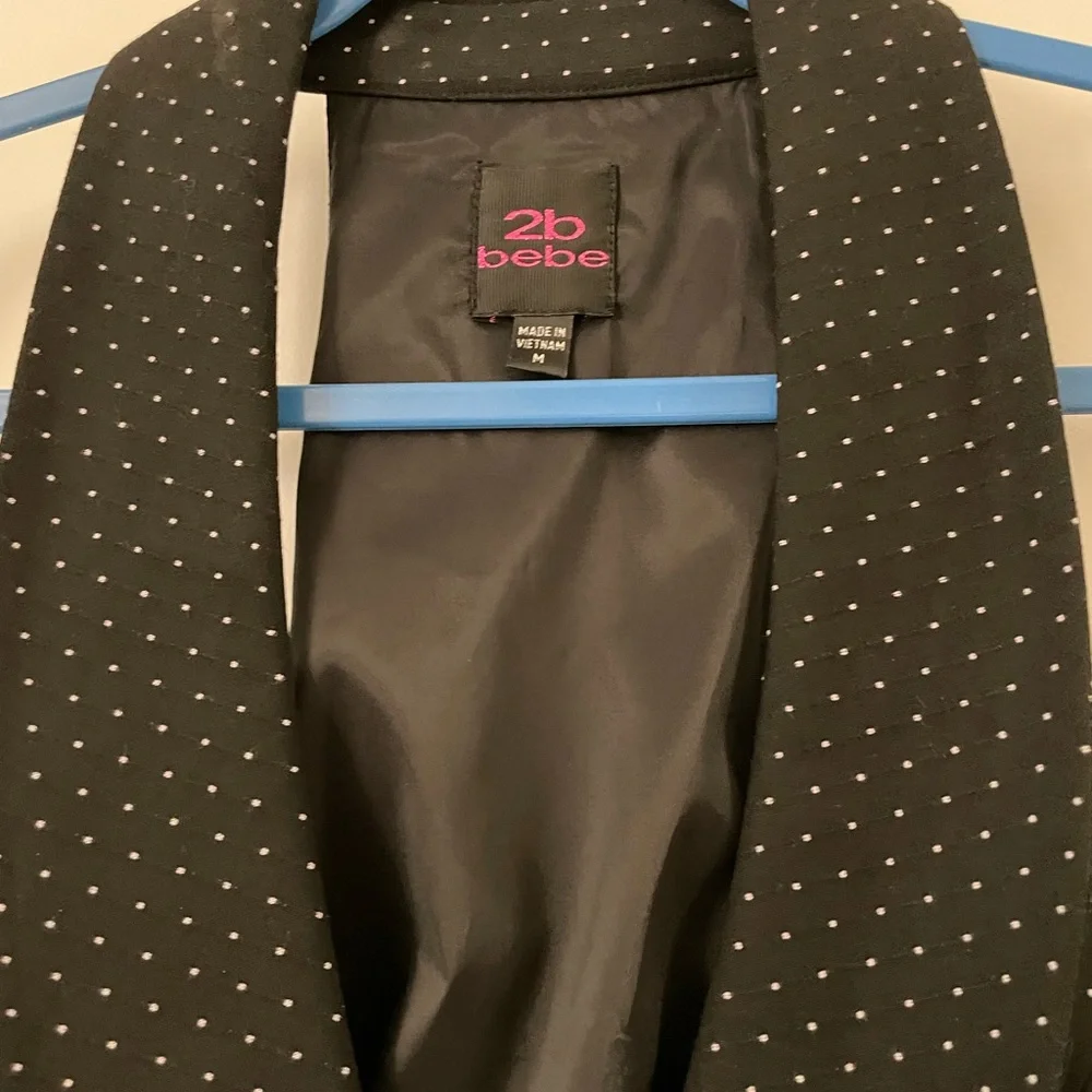 Black White Dotted Adjustable Vest - Picture 3 of 4